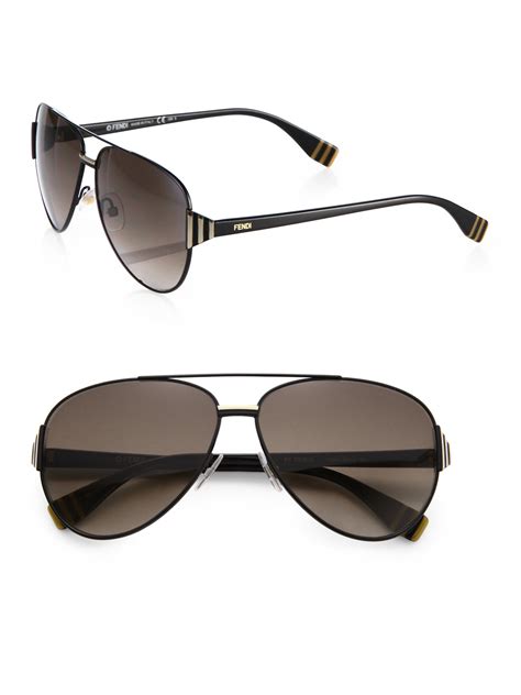 black fendi aviator sunglasses men|Fendi aviator sunglasses women.